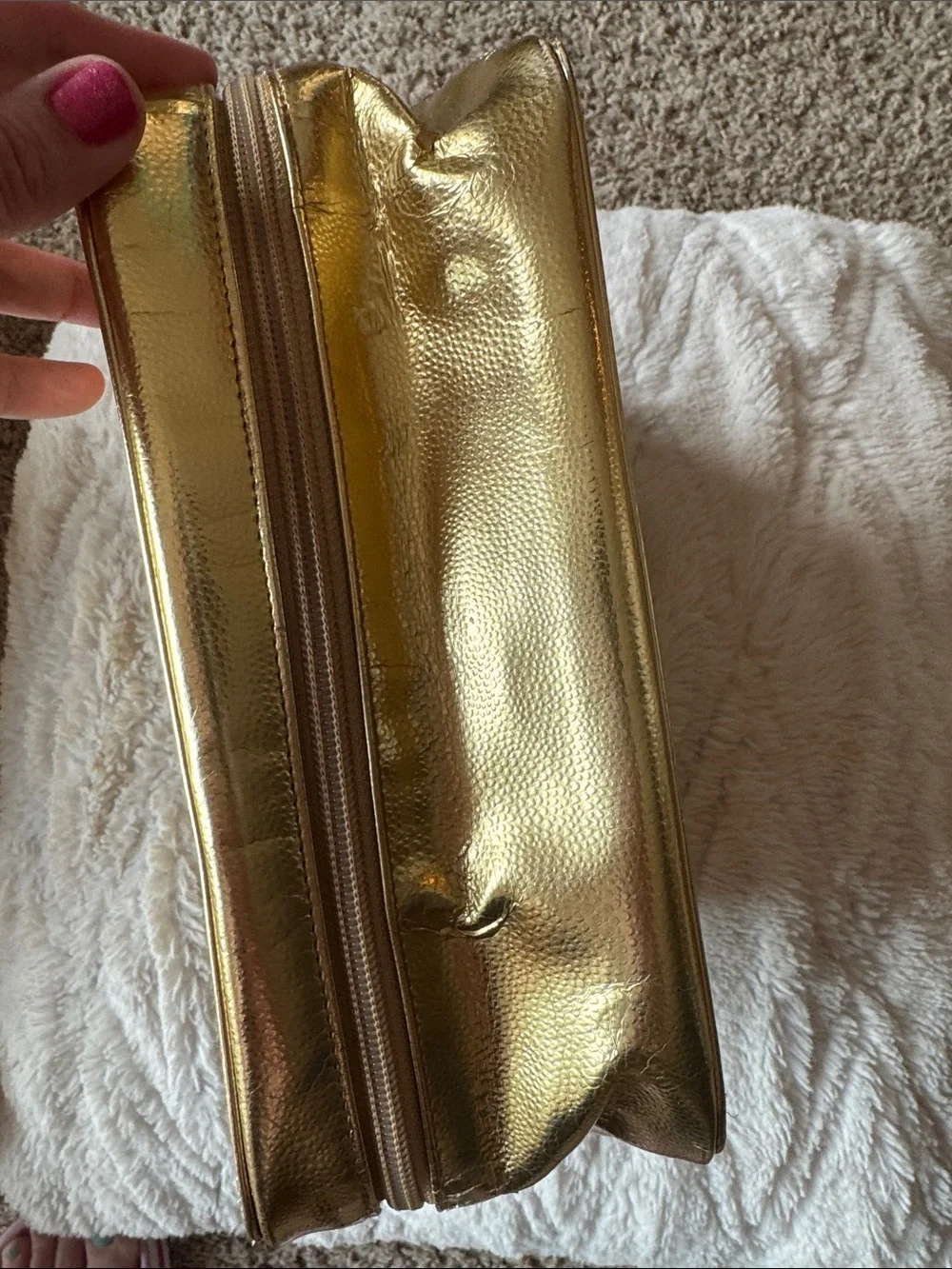 Michael Kors Metallic Gold 'Very Hollywood' Toiletry Pouch
